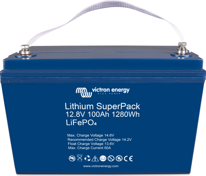 Actual product image Victron Energy Lithium SuperPack 12.8V/100Ah High Current (12.80 V, 100 Ah)
