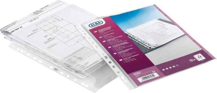 Produktbild Elba Prospekthülle mit Dehnfalten, DIN A4, PP, 0,2 mm glasklar, oben offen, ohne Verschlussklappe (A4, 1 x)