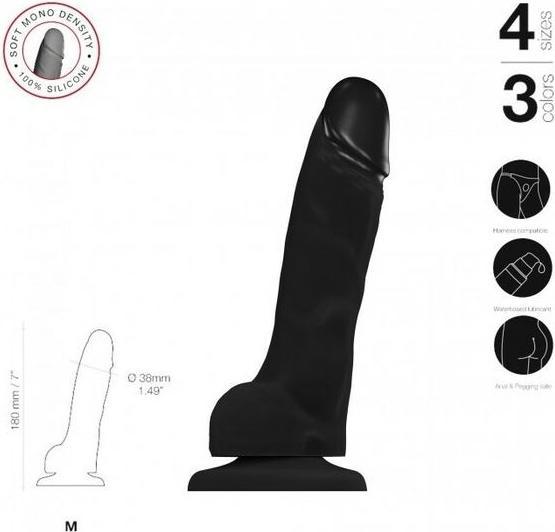 Produktbild Strap-on-me Soft Realistic Black Size M
