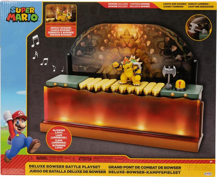 Image du produit Jakks Pacific Super Mario - 2,5 Deluxe Bowser Battle Playset (418604)