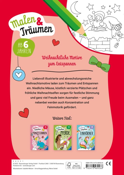 Actual product image Ravensburger Christmas - paint & dream