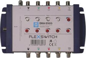 Produktbild WISI FLEXSWITCH Linienverst. DXA0505 für Multischalterkaskaden 4xSAT (Verstärker)