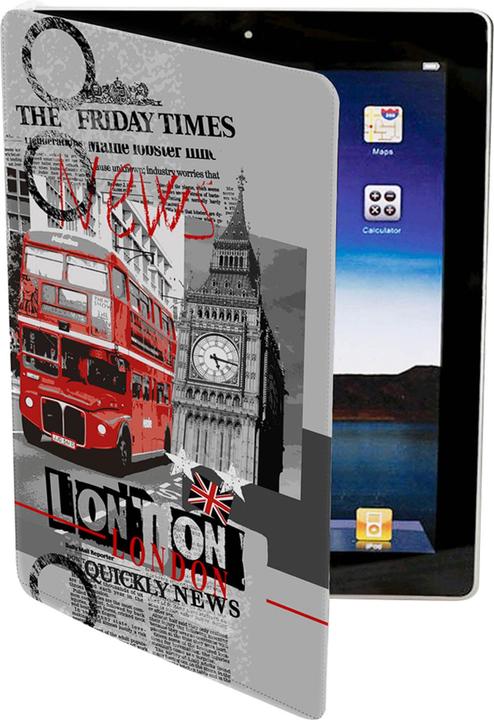 Actual product image Akashi Flip-Schutzhülle London News für Apple iPad Air, Air 2 und iPad Pro 9.7 (Apple iPad Pro 9.7 2016)