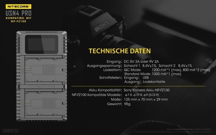 Produktbild Nitecore USN4 Pro (Gerätespezifisch)