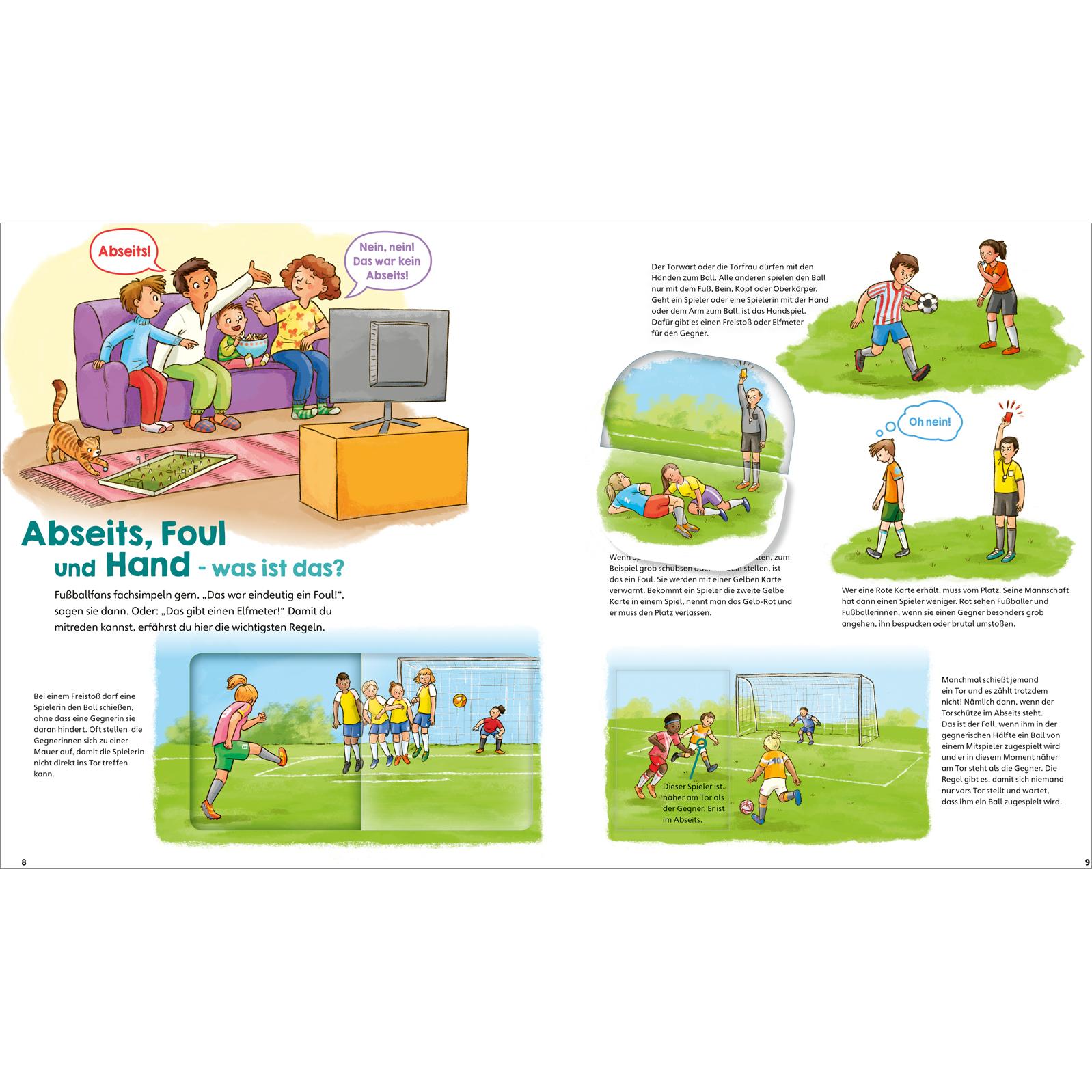 Thumbnail - WAS IST WAS Junior Band 8 Fussball, Kinderbücher von Anke Dörrzapf, Larisa Lauber