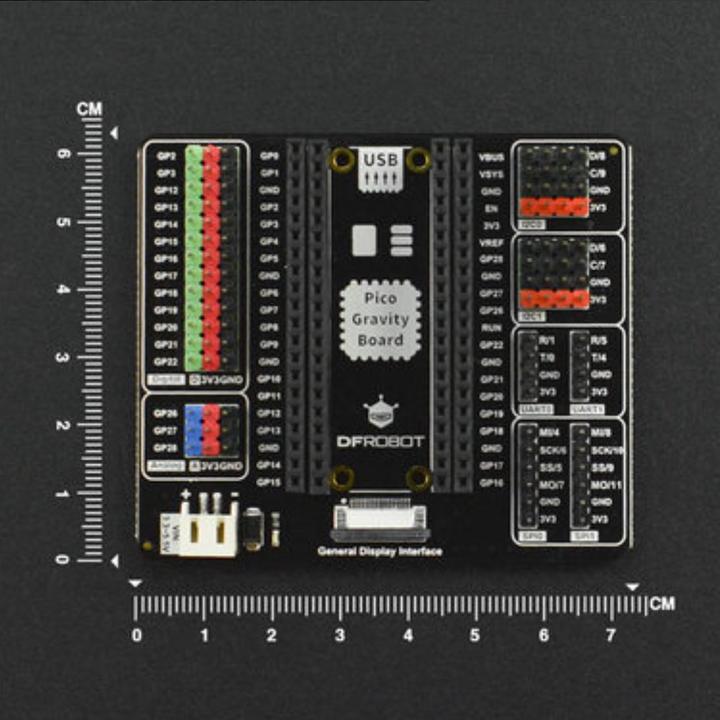 Actual product image DFRobot Gravity Expansion Board for Raspberry Pi Pico