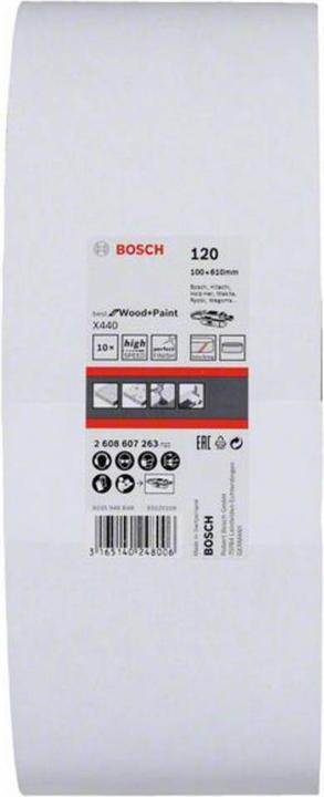 Actual product image Bosch Professional Zubehör PRO X440 sanding belt, 100 x 610 mm, G120 (120)