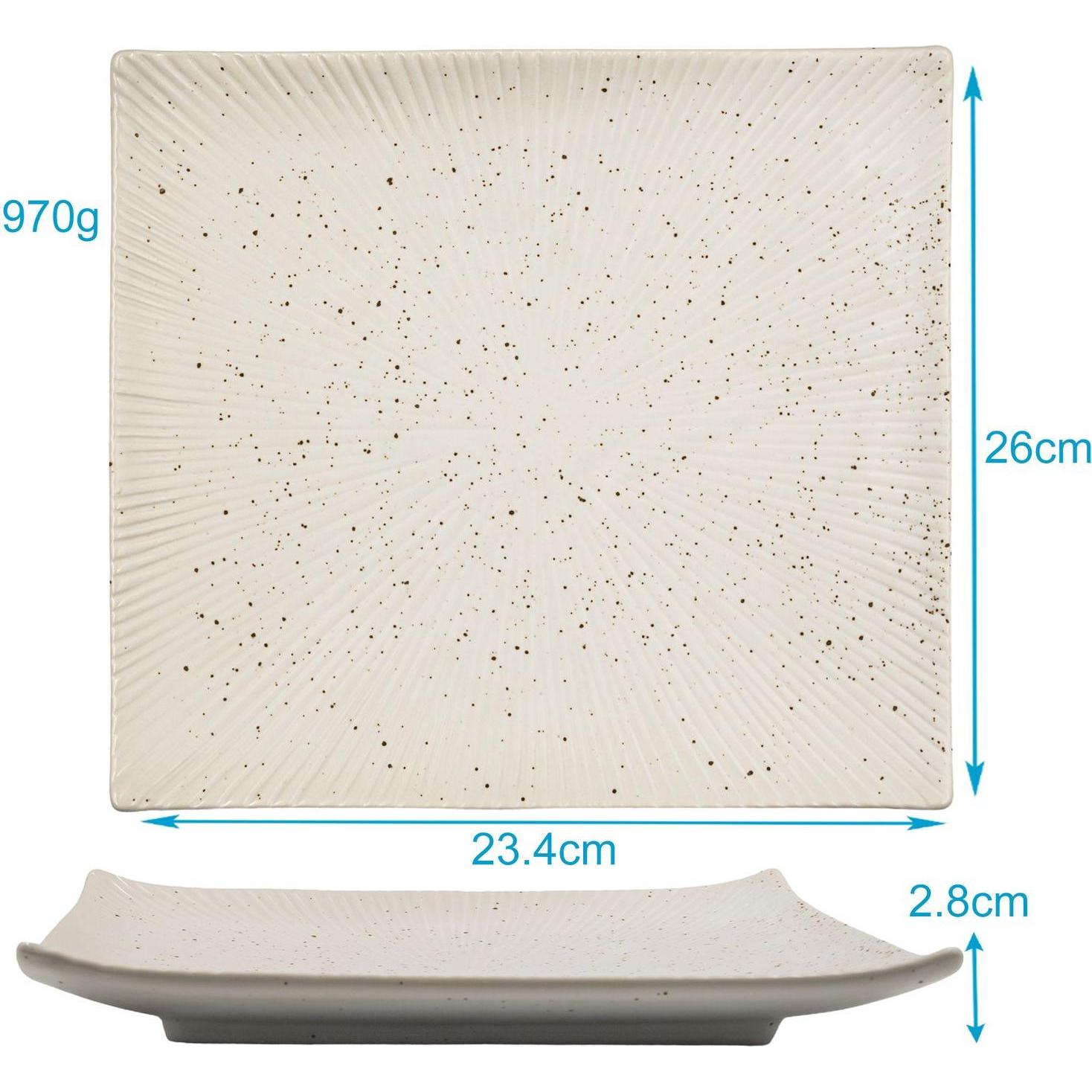 Thumbnail - Intirilife Sushi Platte Servier Teller, Teller, Weiss