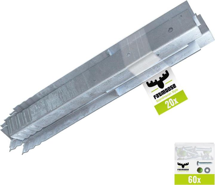 Fatmoose Set di ancoraggi per pavimenti ProFix 20 pezzi