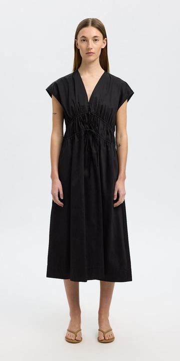 Produktbild Selected Femme Vorn gebundenes Midikleid (40)