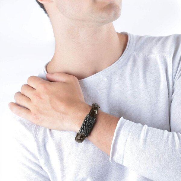 Produktbild Police Alligator Armband (23.50 cm, Edelstahl, Leder)