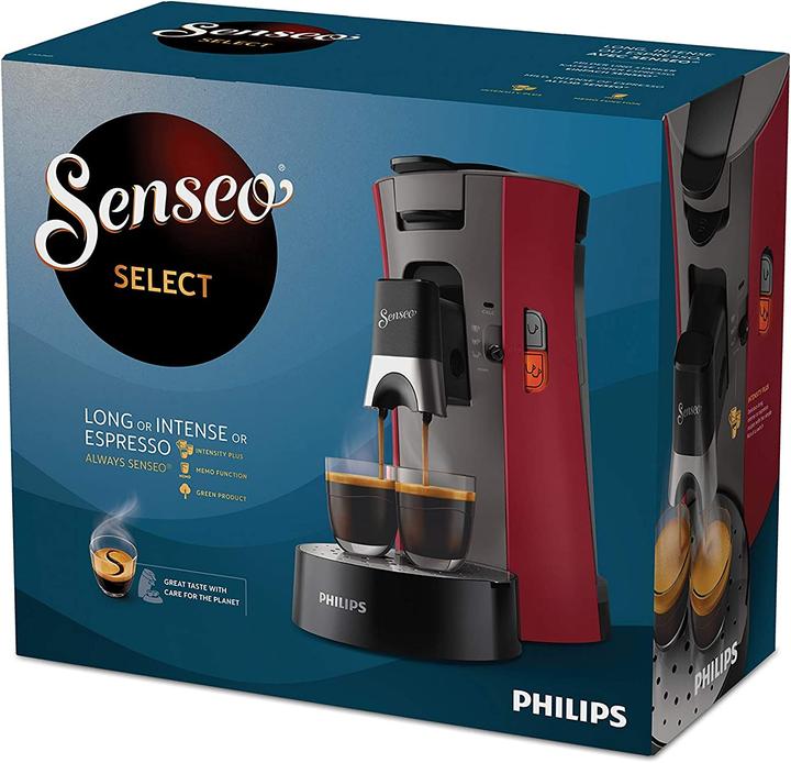 Actual product image Philips Coffee pod machine Senseo Select Intense Red Single (Senseo)