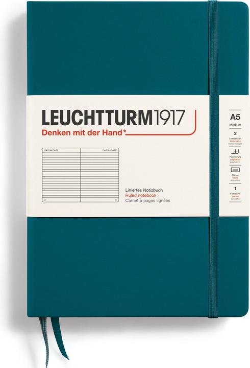 Image du produit Leuchtturm1917 Carnet de notes (A5, À rayures, Couverture rigide)