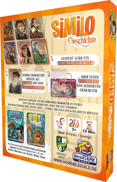 Produktbild Horrible Guild HR003 - Similo - Geschichte, Kartenspiel, 2+ Spieler, ab 7 Jahren (DE-Ausgabe) (Deutsch)