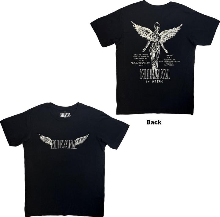 Produktbild Nirvana In Utero Tracklist CTS Back Print (L)