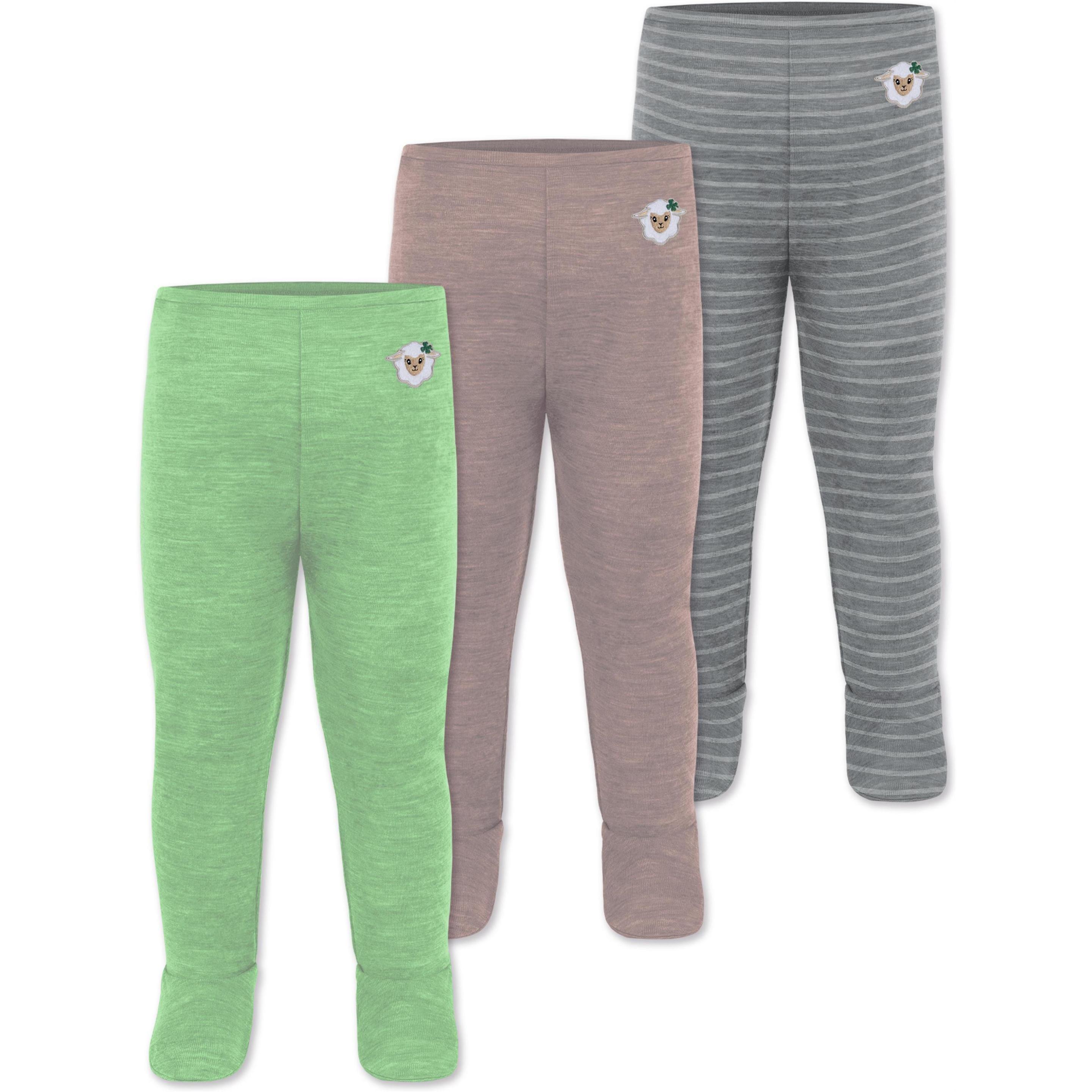 Normani, Herren, Funktionsunterhose, 3er Pack Baby Merino Unterhose mit Füssen - 9543 (80), Grau, 80