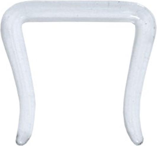 Image du produit Star Piercing Septum Ring U abgewinkelt transparent aus Glas (sans laiton, Verre)