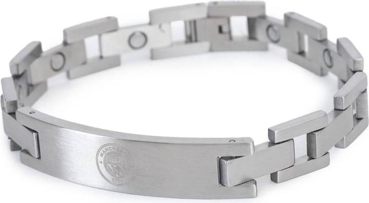 Manchester City FC Graviert Armband Edelstahl (22 cm, 100% synthetisches Material)