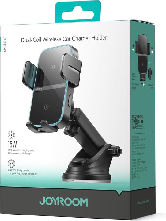 Produktbild Joyroom JR-ZS246S Double - coil wireless charging bracket black