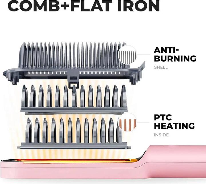 Actual product image Tymo Ring PNK (Hair straightening brushes)