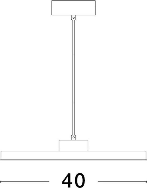 Productafbeelding Nova Luce ANDRIA LED hanglamp zwart 30W warm wit 180x40cm dimbaar 9212909 (2221 lm)