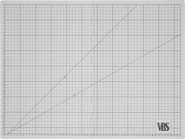 VBS Foldable cutting mat "Cool Grey", self-healing