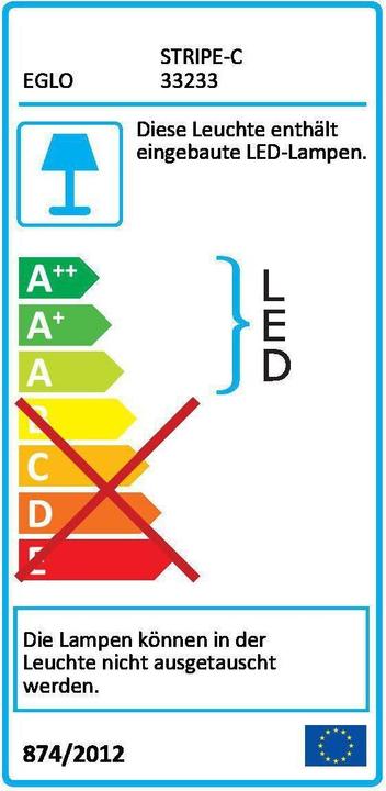 Energy Label EGLO STRIPE-C luminous tape 3m white (White, 3000 cm, Indoor)
