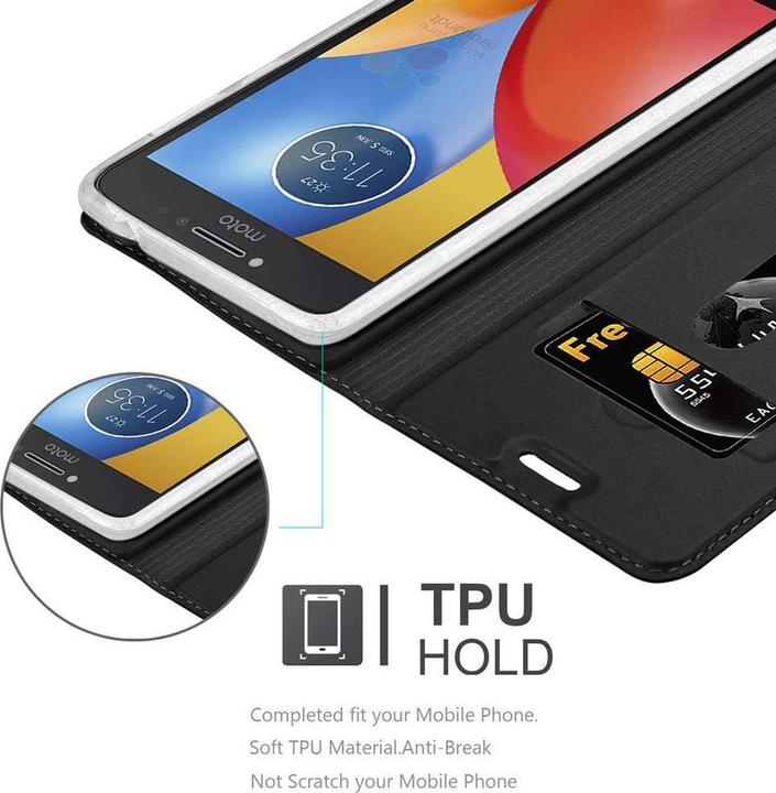 Actual product image Cadorabo Book Classy Style Cover (Motorola Moto E4)