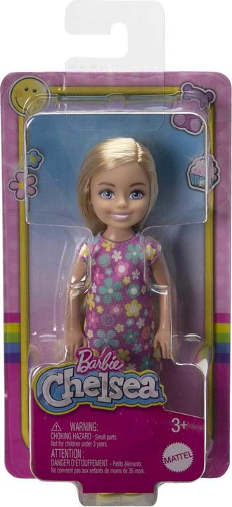 Produktbild Barbie Puppe im lila geblümten Kleid und blonden Haaren