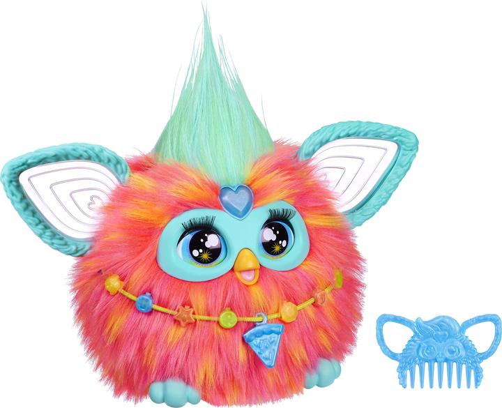 Productafbeelding Furby interactief pluchen speelgoed (oranje) - Italiaanse stemuitvoer (15 cm)