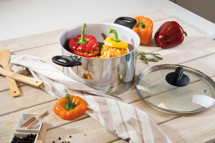 Actual product image Genius Cera Steel pot 24cm ed (24 cm, Pot, Stainless steel)