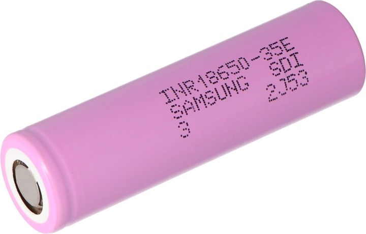 Actual product image Samsung INR18650-35E (1 pcs., 18650, 3500 mAh)