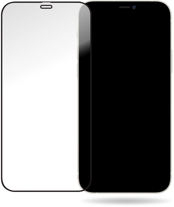Actual product image Mobilize Black frame glass (1 Piece, Apple iPhone 12, Apple iPhone 12 Pro)