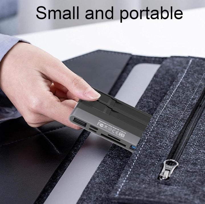 Immagine prodotto PowerGuard 6-in-1 Multifunction Card Reader Photo USB 3.0 Adapter Lightning & Type-C