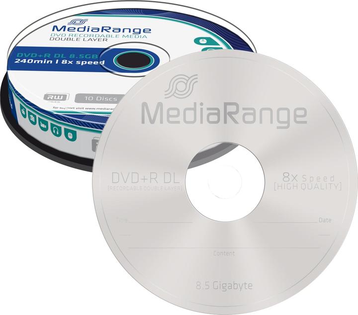 Produktbild MediaRange Dvd+R (10x)