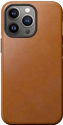 Produktbild Nomad Back Cover Modern Leather iPhone 14 Hellbraun (Apple iPhone 14)
