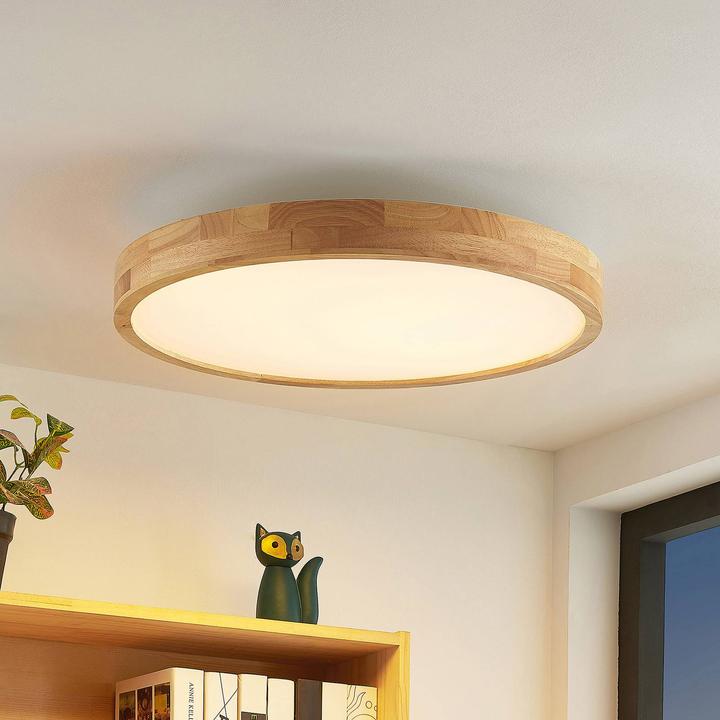 Actual product image Lindby Lanira LED Oak Ceiling Lamp, 60cm (2340 lm)