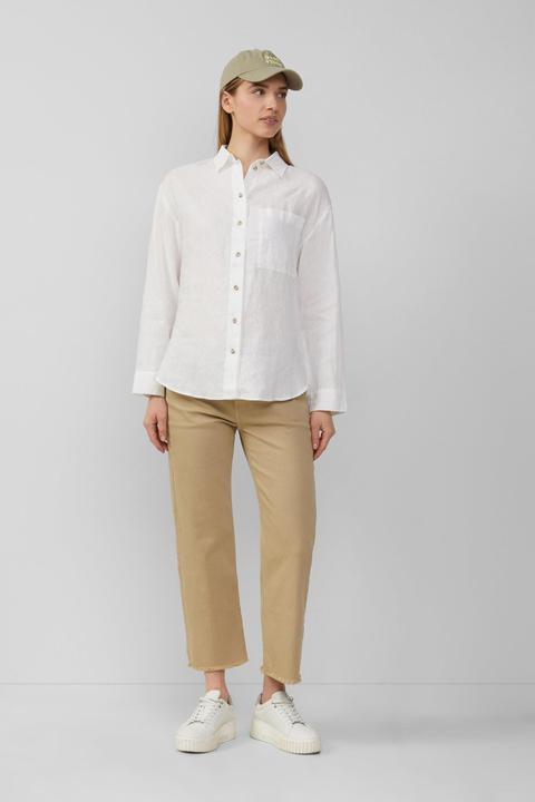 Produktbild S.Oliver Bluse Bluse aus reinem Leinen mit Brusttasche (46)