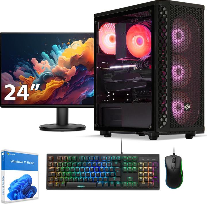 Actual product image Sedatech Expert Gaming PC - UC0GA02I1M1HD (1000 GB, 16 GB, AMD Ryzen 5 5500, GeForce RTX 4060)