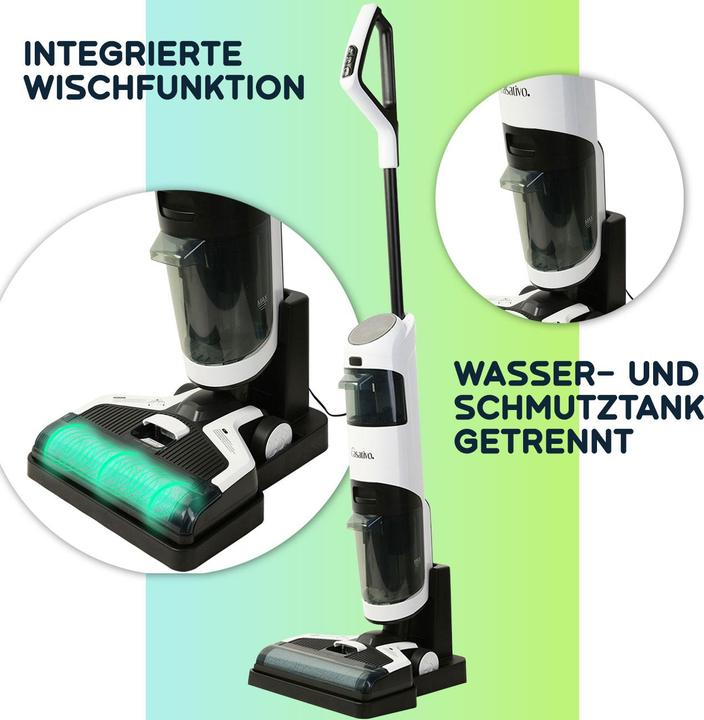 Produktbild Casativo 2-in-1 Boden-Wischsauger mit HEPA-Filter, 220 W, 550ml, Akkubetrieb (Saugen + Wischen)