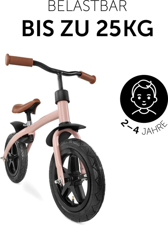 Actual product image Hauck E Z Rider 12 Matt Rose (12")