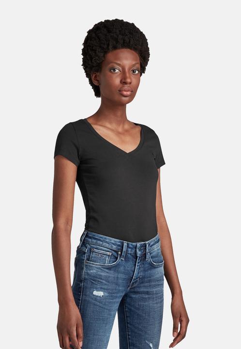 Immagine prodotto G-Star T-shirt Base Scollo a V T-shirt Base Cappuccio Scollo a V Slim fit Maglia a coste (XXL)