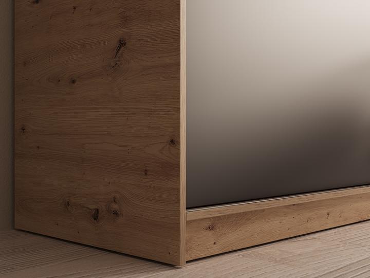 Actual product image ADRK Furniture Sliding-door wardrobe with mirror Hailey 100 (100 x 60 x 205 cm)