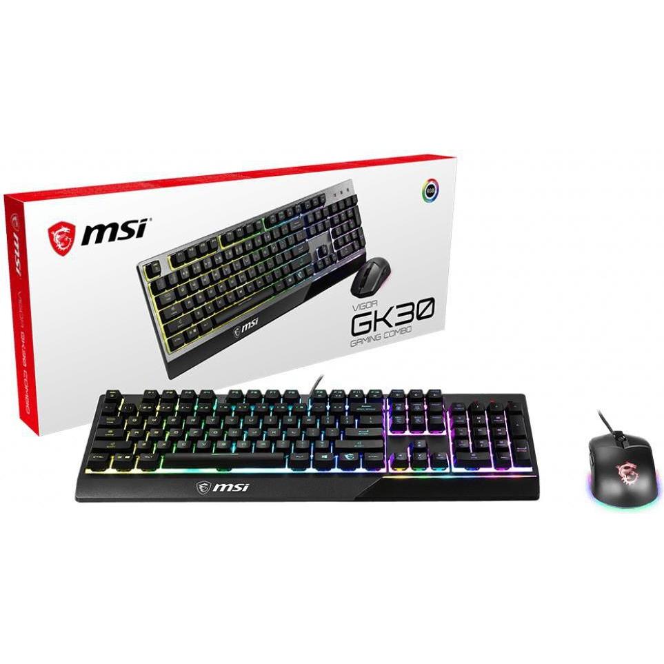 MSI Vigor GK30 Combo (DE, Kabelgebunden), Tastatur, Schwarz