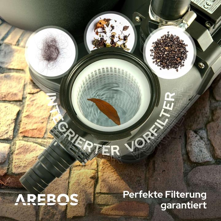 Produktbild Arebos Schwimmbadpumpe