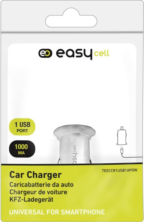 Actual product image Easycell Car charger with 1A USB