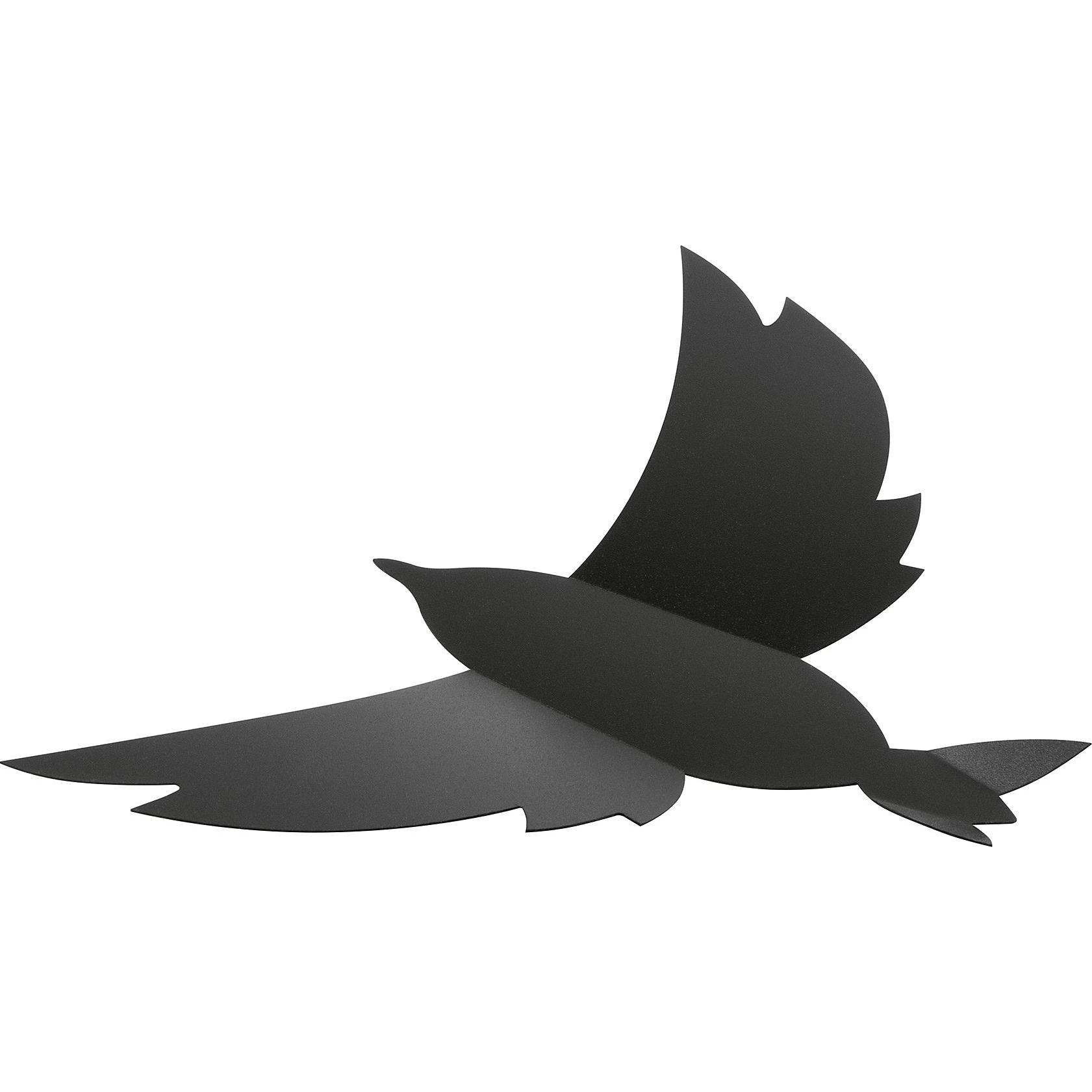 Thumbnail - Securit, Pinnwand, 3D-Wand-Kreidetafel "BIRD", schwarz inklusive Montagematerial und Kreidemarker