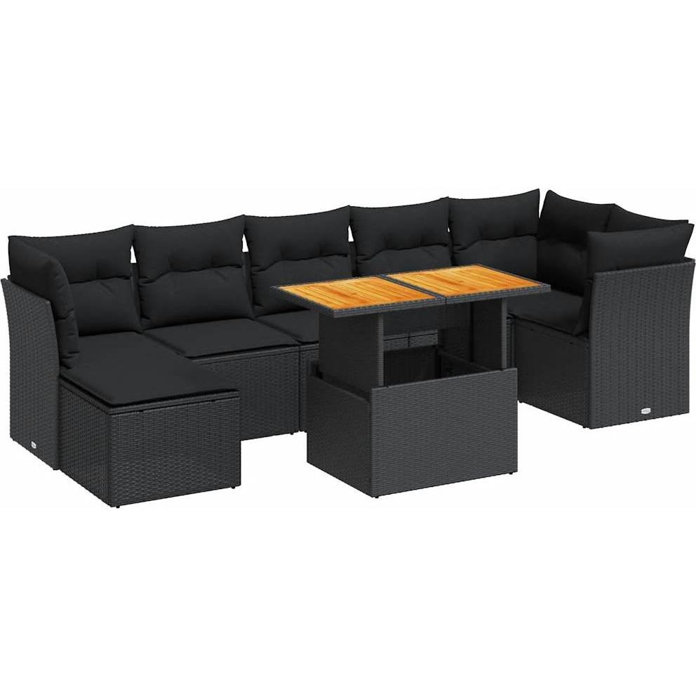 VidaXL, Gartenlounge, 10-tlg. Garten-Lounge-Set mit Kissen