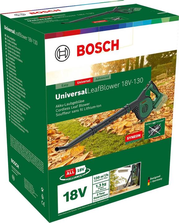 Produktbild Bosch Home & Garden UniversalLeafBlower 18V-130 (Akkubetrieb, Laubbläser)