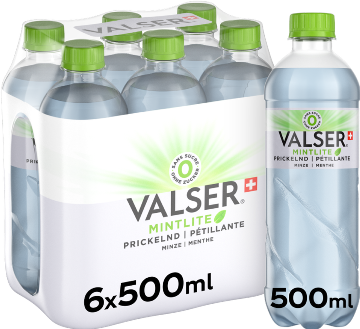 Produktbild Valser Prickelnd Minze (6 x 50 cl)